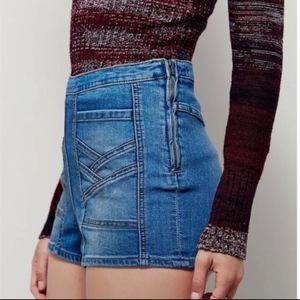 Free People Radar Love High Waist Jean Shorts 27